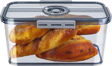 metal air tight bread box|airtight bread container food storage.